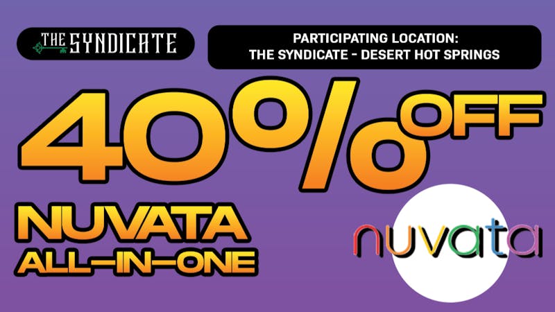 The Syndicate - Desert Hot Springs NUVATA "AIO" - 40% OFF