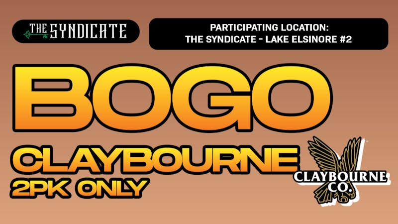 The Syndicate - Lake Elsinore #2 #1 CLAYBOURNE "2PK" - BOGO
