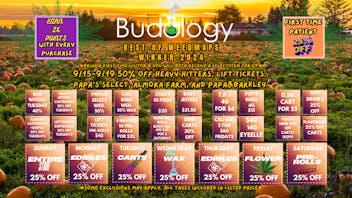 Budology BUDOLOGY WEEKLY DEALS! FIRST TIME 25% OFF!