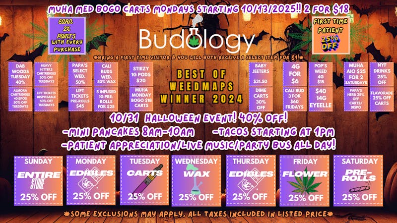 Budology BUDOLOGY WEEKLY DEALS! FIRST TIME 25% OFF!