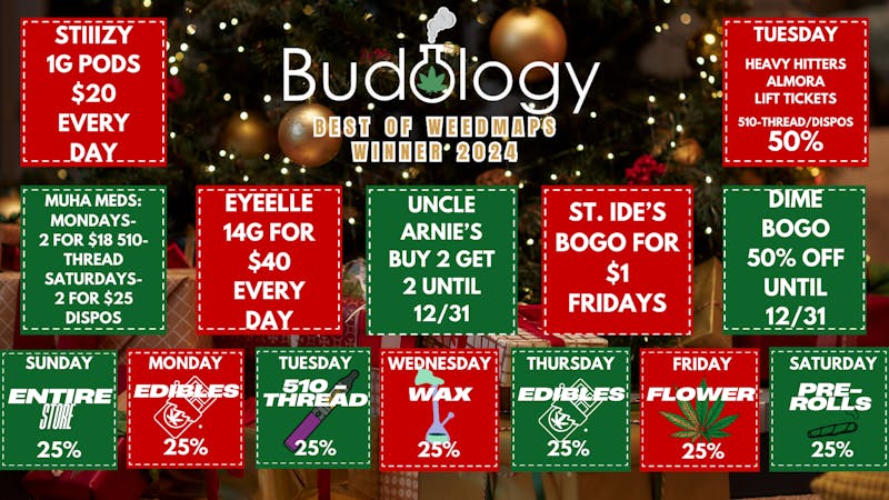 Budology - Delivery DECEMBER DAILY DEALS FIRST TIME 25% OFF + MERCH!