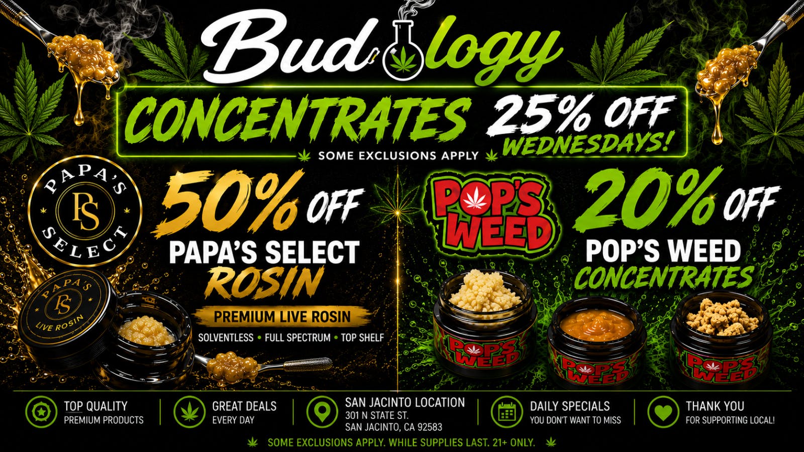 Budology BUDOLOGY WAX WEDNESDAY DEALS!!!