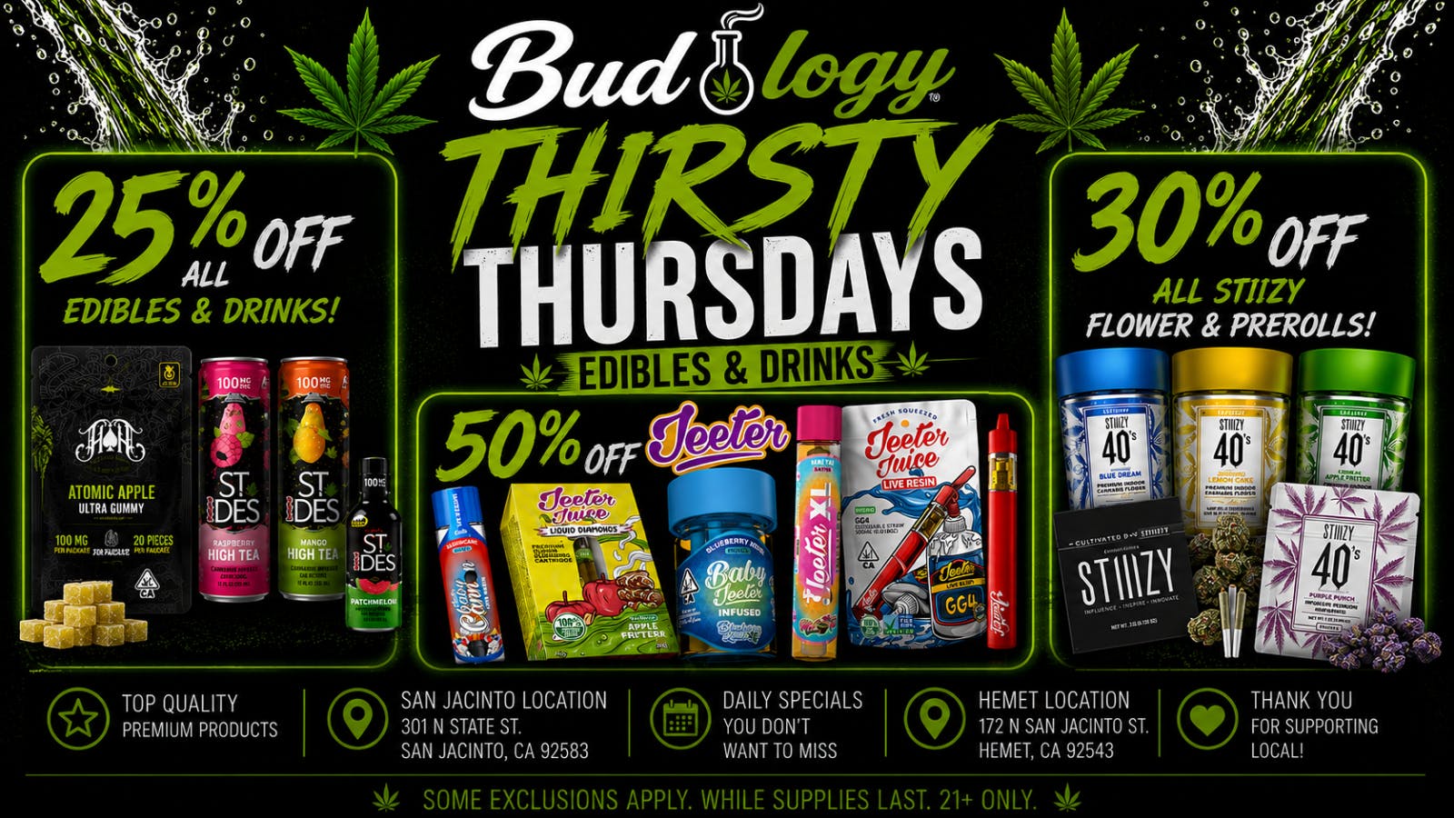 Budology BUDOLOGY THIRSTY THURSDAY DEALS!!!