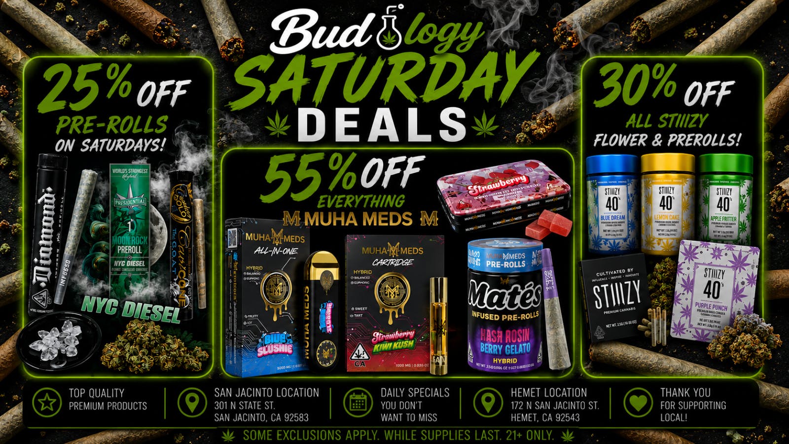 Budology BUDOLOGY SATURDAY DEALS!!!