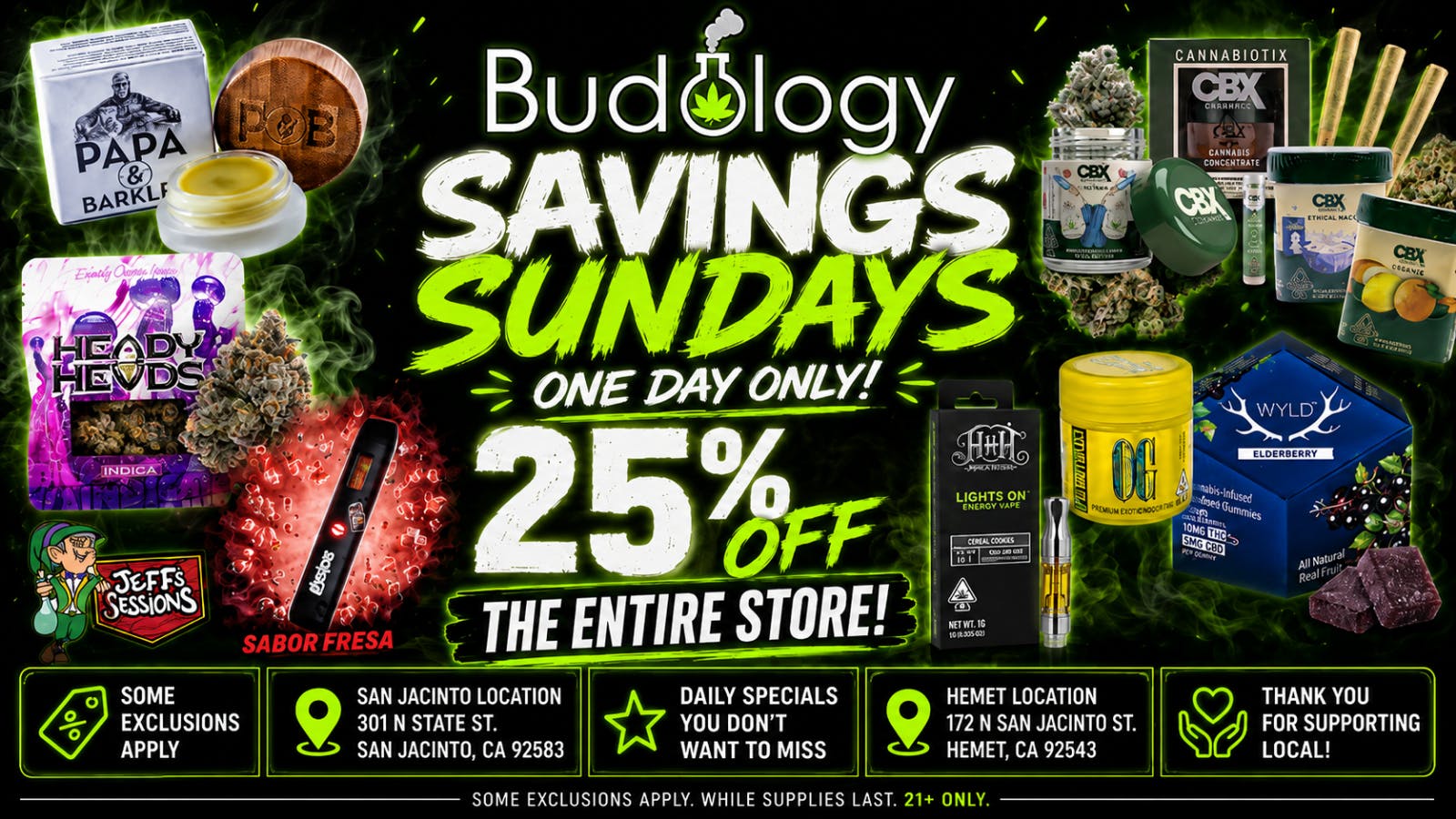 Budology BUDOLOGY SAVINGS SUNDAYS!!!