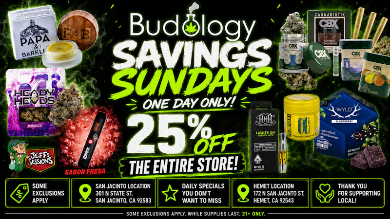 Budology BUDOLOGY SAVINGS SUNDAYS!!!