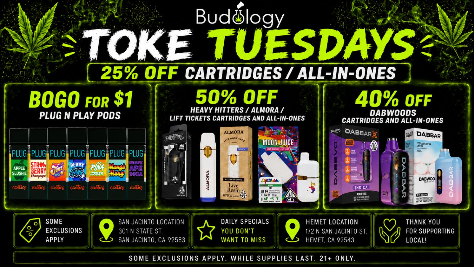 Budology BUDOLOGY TOKE TUESDAY DEALS!!!
