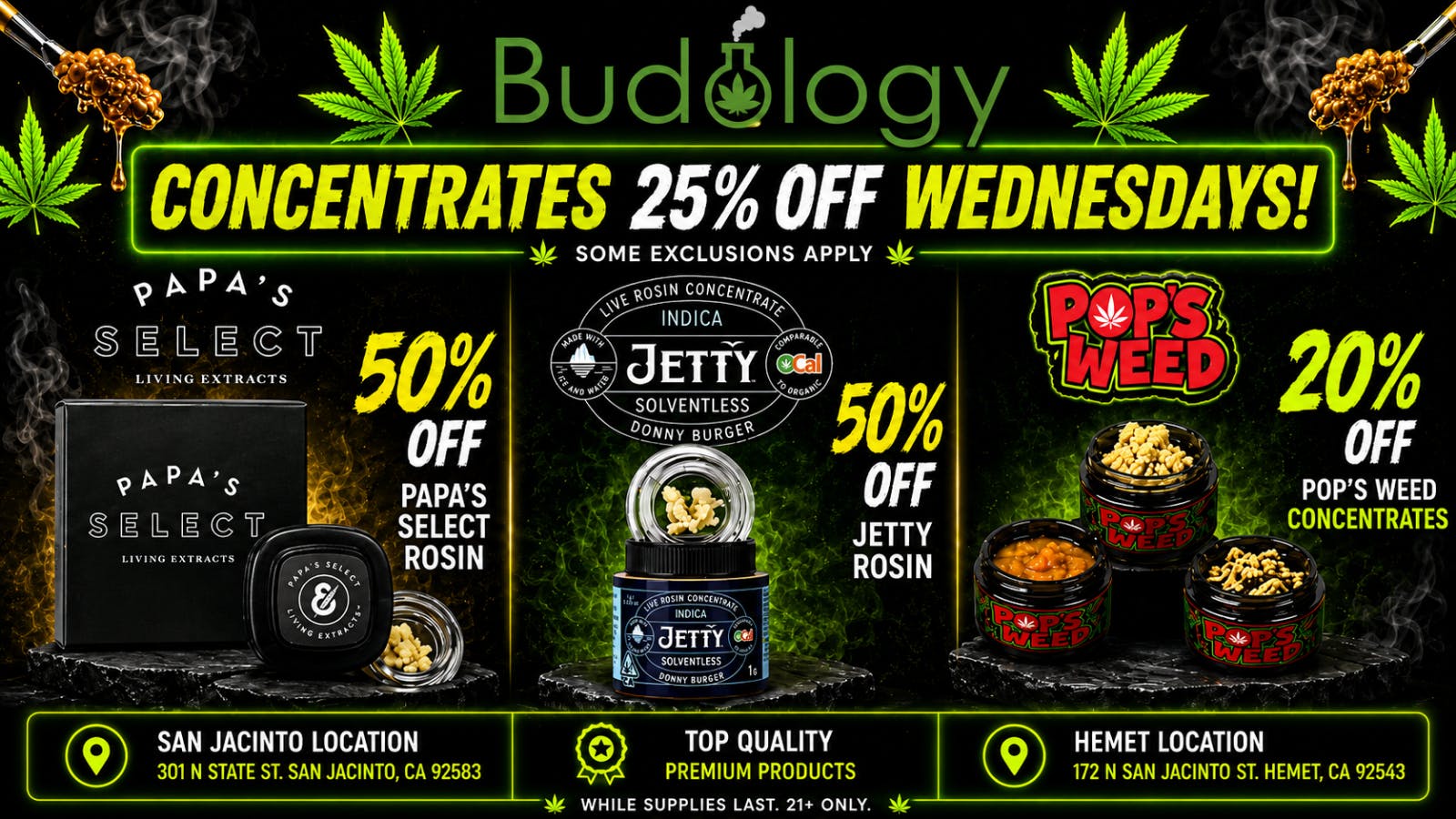 Budology BUDOLOGY WAX WEDNESDAY DEALS!!!
