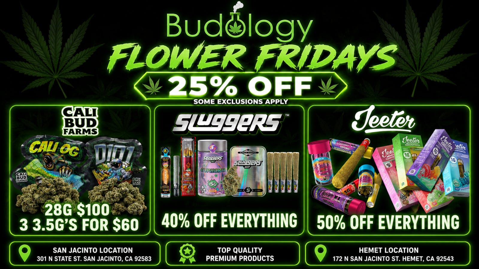 Budology BUDOLOGY FLOWER FRIDAY DEALS!!!