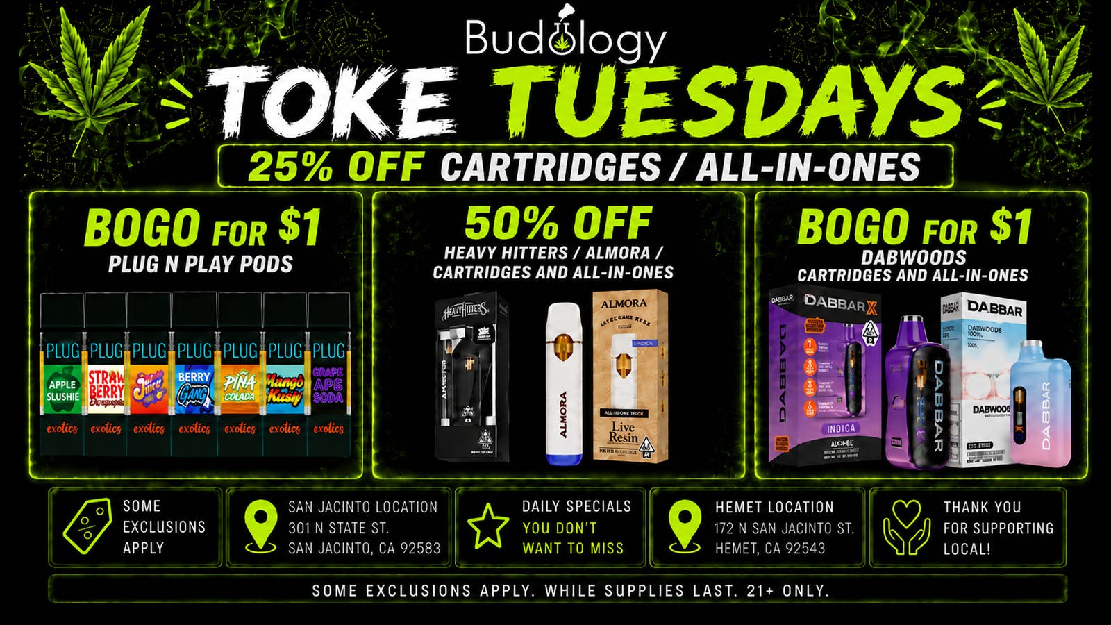 Budology BUDOLOGY TOKE TUESDAY DEALS!!!
