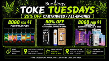 Budology BUDOLOGY TOKE TUESDAY DEALS!!!