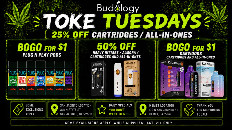 Budology BUDOLOGY TOKE TUESDAY DEALS!!!