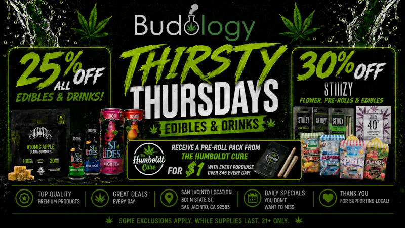 Budology BUDOLOGY THIRSTY THURSDAY DEALS!!!