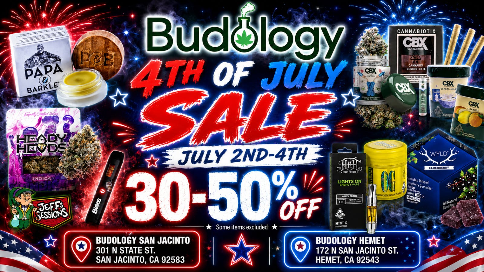 Budology BUDOLOGY 30-50% OFF 2ND-4TH OF JULY!!!