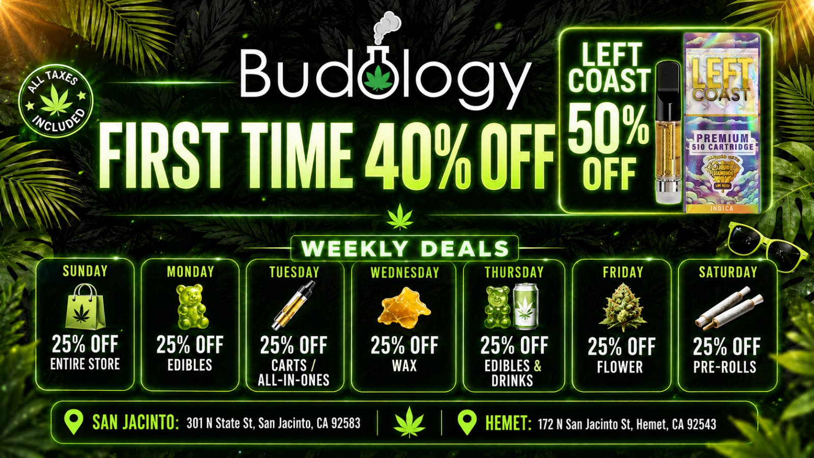 Budology - Delivery BUDOLOGY AUGUST DEALS!!!