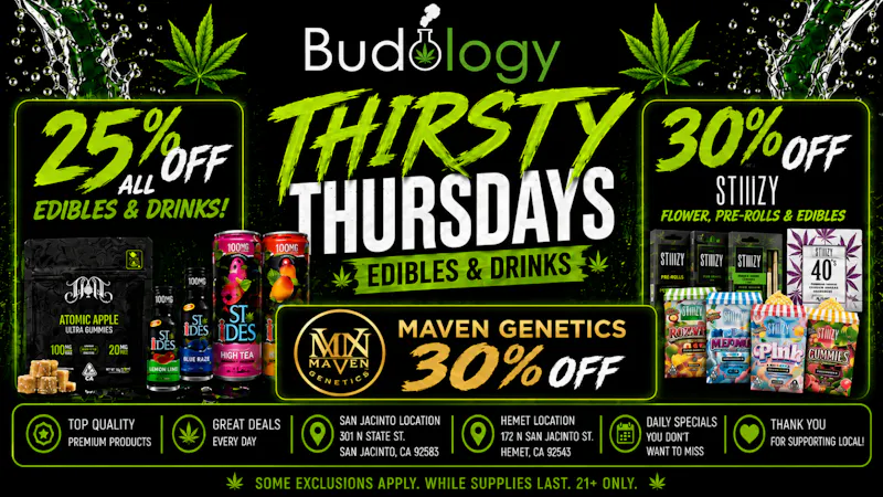 Budology BUDOLOGY THIRSTY THURSDAY DEALS!!!