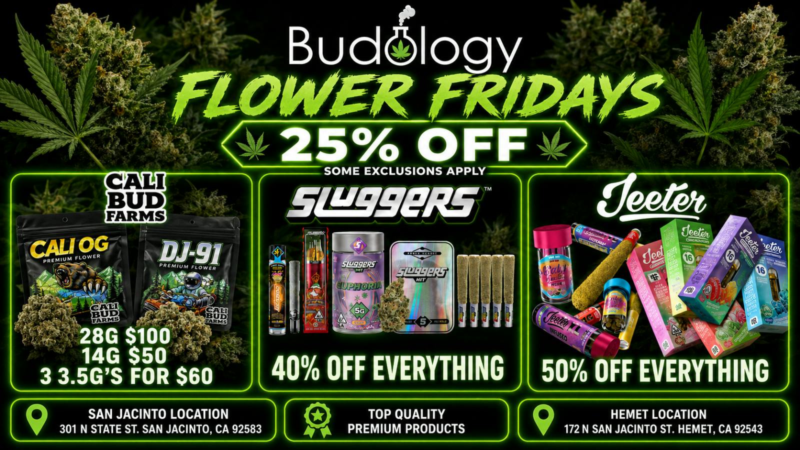 Budology BUDOLOGY FLOWER FRIDAY DEALS!!!