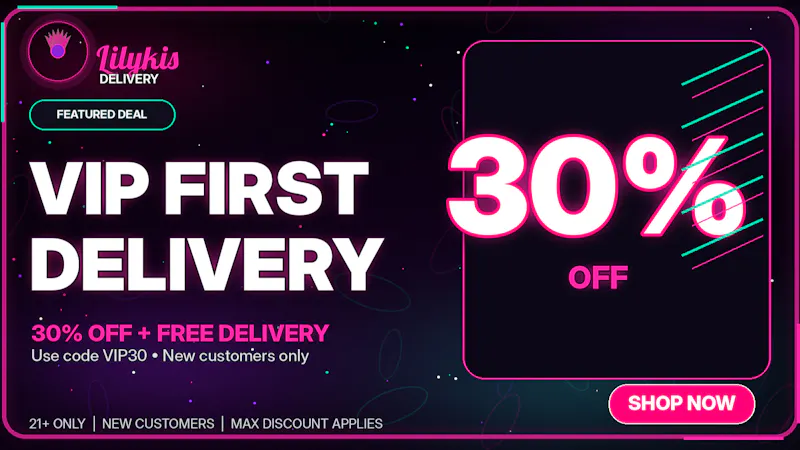 Lilykis Delivery VIP FIRST DELIVERY: 30% OFF + FREE DELIVERY