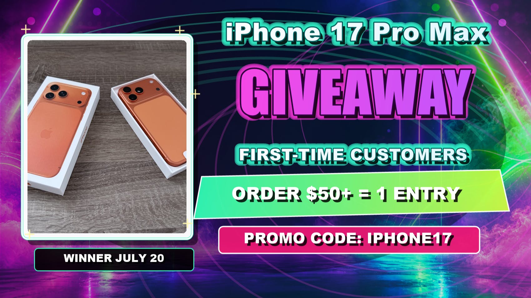 Lilykis Delivery iPhone 17 Pro Max Giveaway