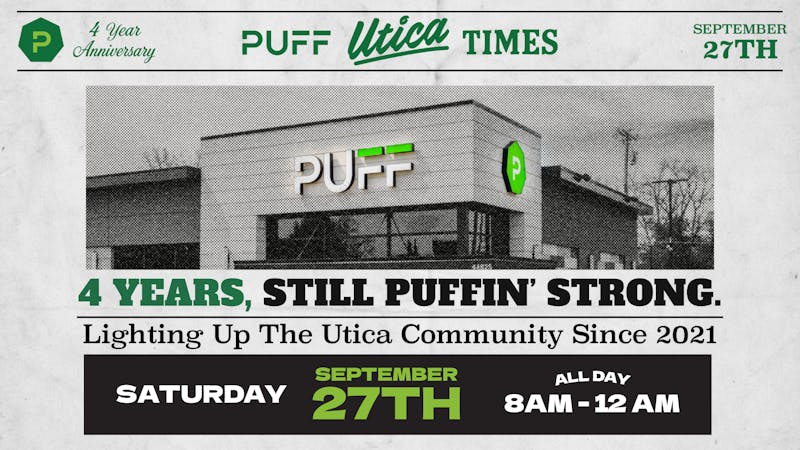 PUFF Utica - Rec & Med Puff Utica 4 Year Anniversary 9.27