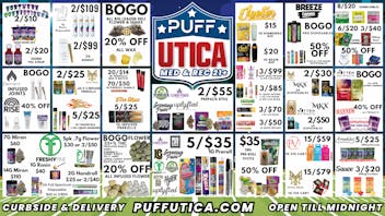 PUFF Utica - Rec & Med Puff Utica Open 'Til Midnight