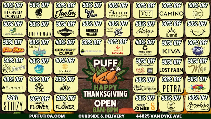 PUFF Utica - Rec & Med Puff Utica Open Till 8pm