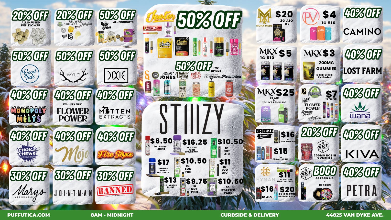 PUFF Utica - Rec & Med Puff Utica Open 'Til Midnight