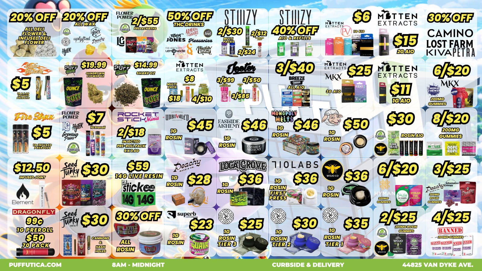 PUFF Utica - Rec & Med Puff Utica Open Till Midnight