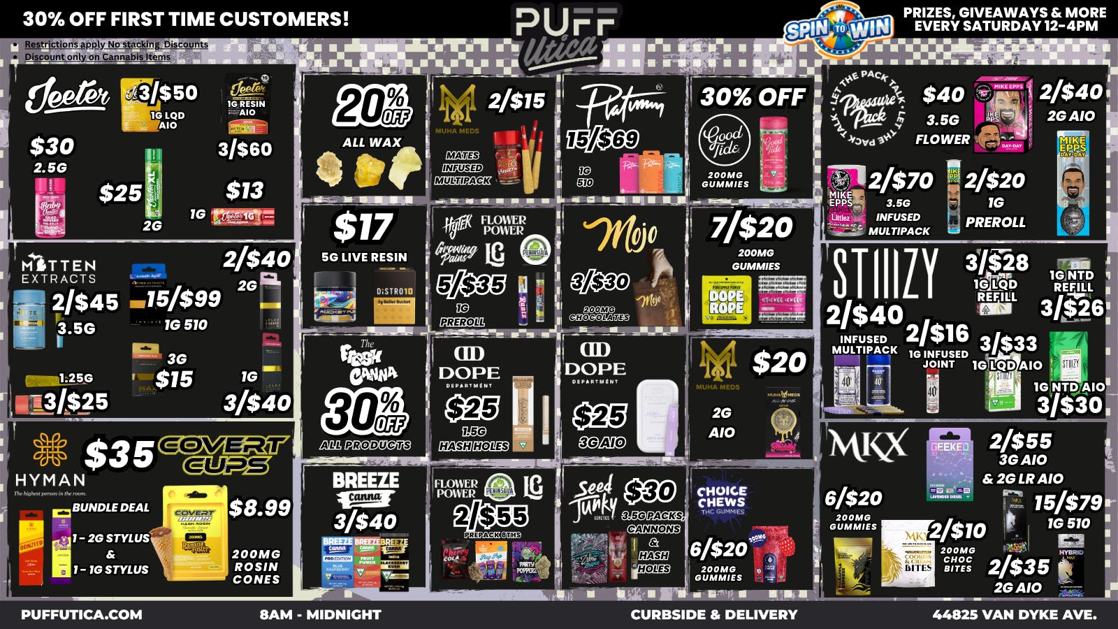 PUFF Utica - Rec & Med Puff Utica Open Until Midnight!