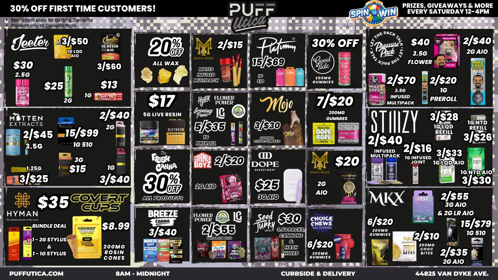 PUFF Utica - Rec & Med Puff Utica Open Until Midnight!