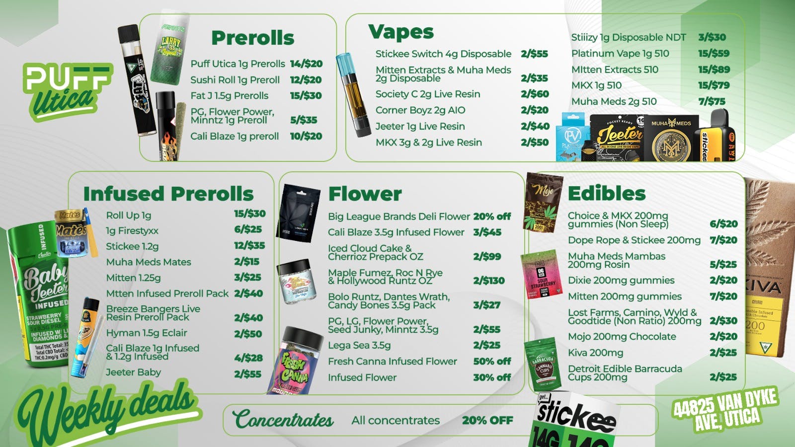 PUFF Utica - Rec & Med Puff Utica Open 'Til Midnight