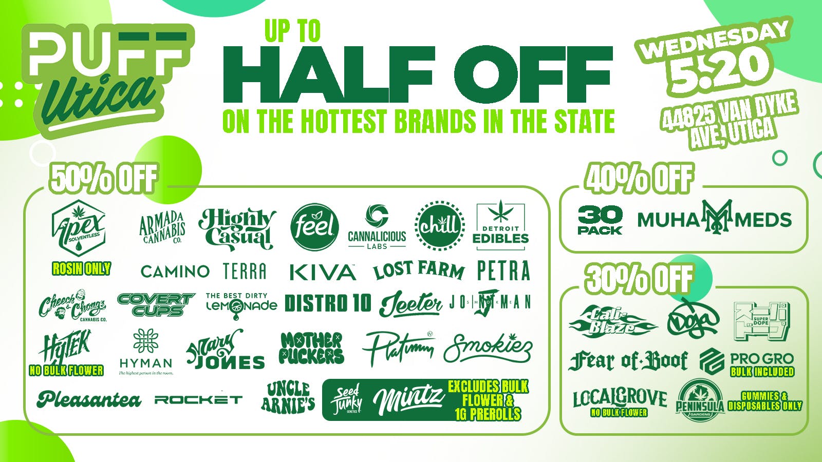 PUFF Utica - Rec & Med Puff Utica Open Until Midnight!