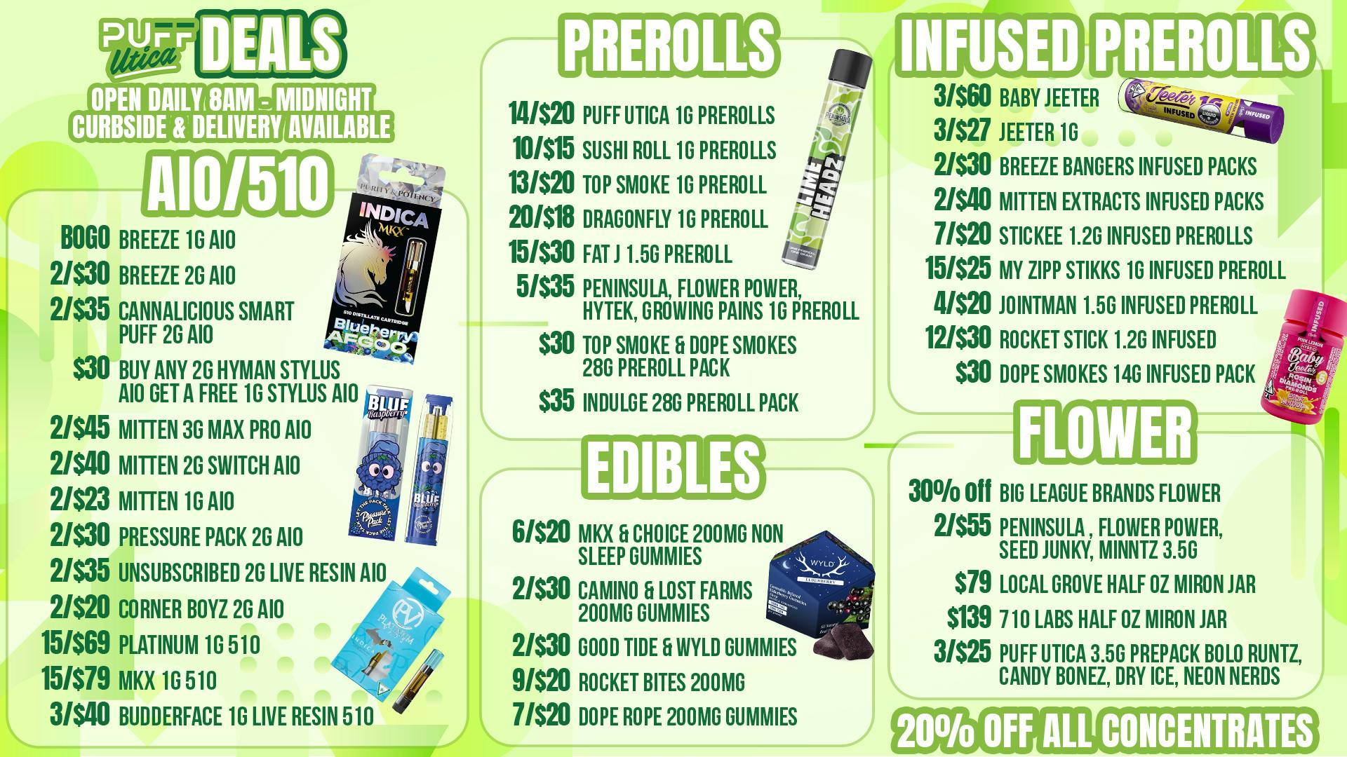 PUFF Utica - Rec & Med Puff Utica Open Until Midnight!