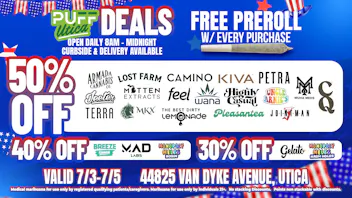 PUFF Utica - Rec & Med Puff Utica 4th of July Weekend Deals