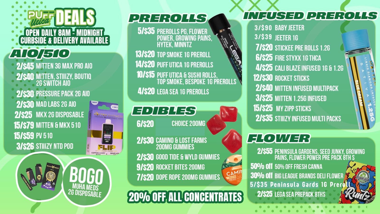 PUFF Utica - Rec & Med Puff Utica Open Until Midnight!