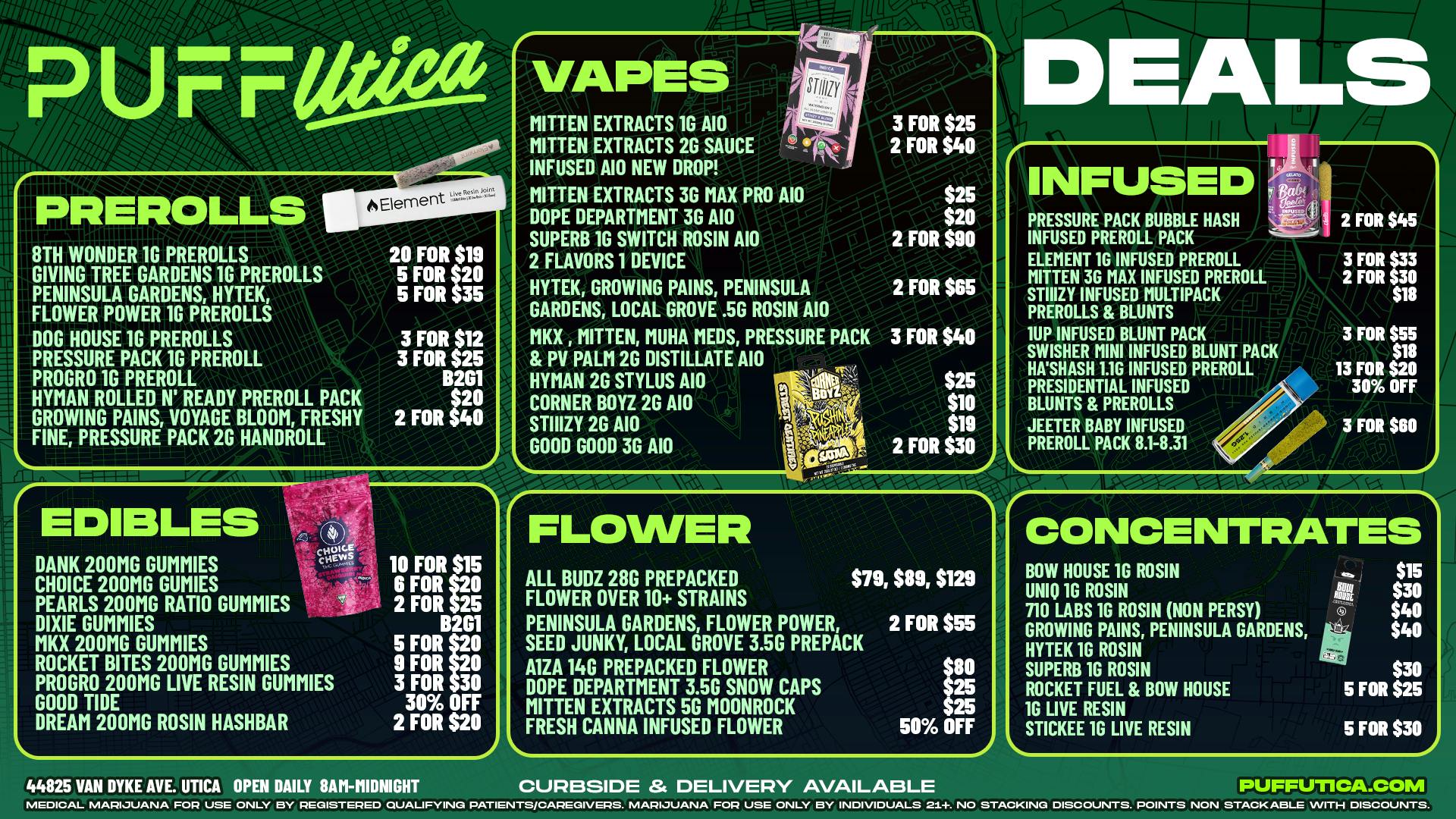 PUFF Utica - Rec & Med Puff Utica Open Until Midnight!