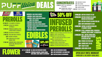 PUFF Utica - Rec & Med Puff Utica Deal! Open Until Midnight!