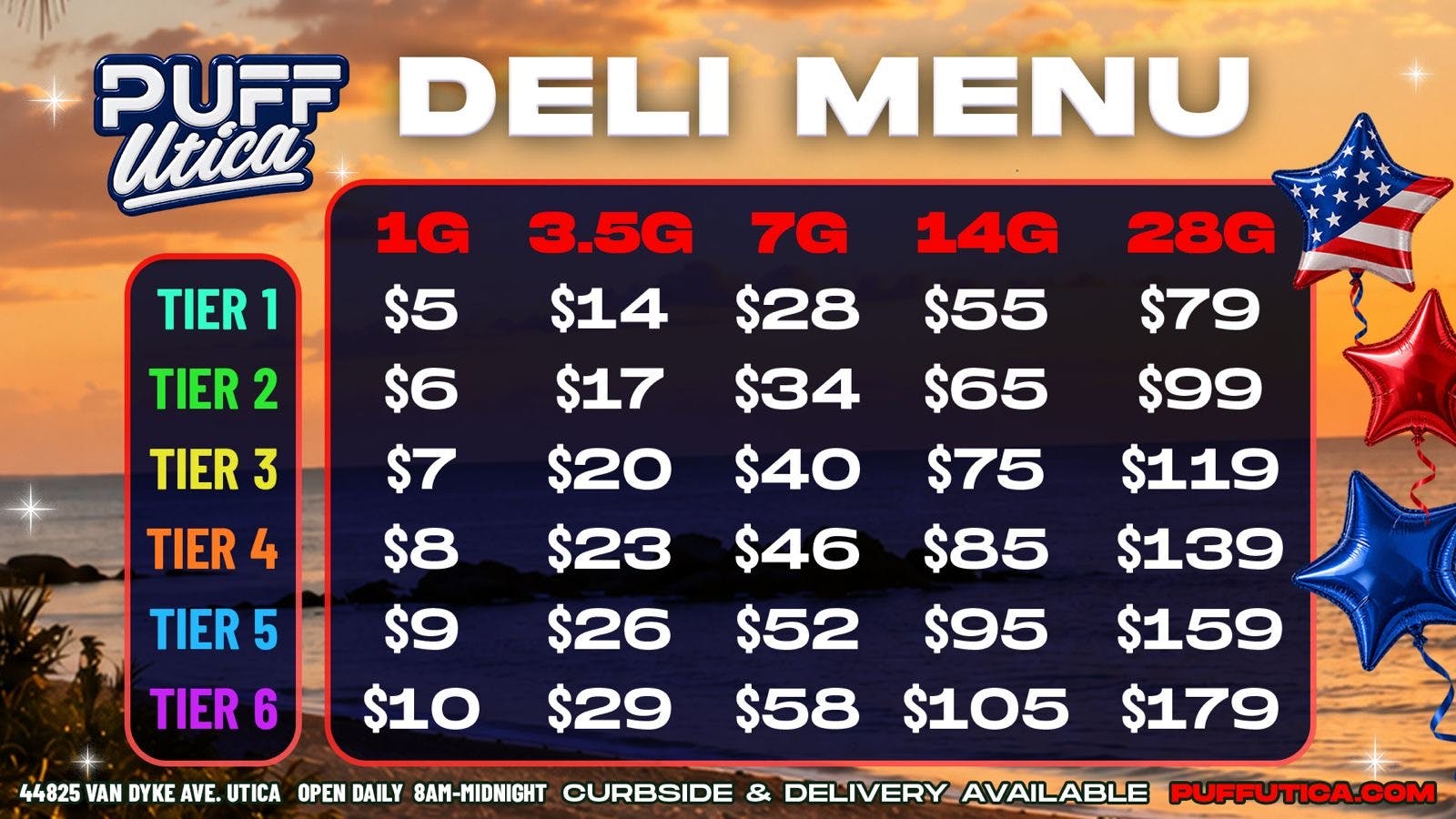 PUFF Utica - Rec & Med Puff Utica Deli Flower New Pricing