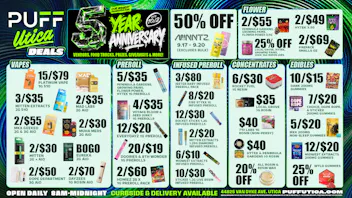 PUFF Utica - Rec & Med Puff Utica Open Until Midnight!