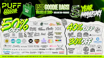 PUFF Utica - Rec & Med 1500 Goodie Bags, Giveaways, 50% off Top Brands!!