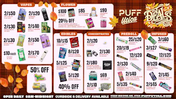 PUFF Utica - Rec & Med Puff Utica Open 8am - Midnight Daily!