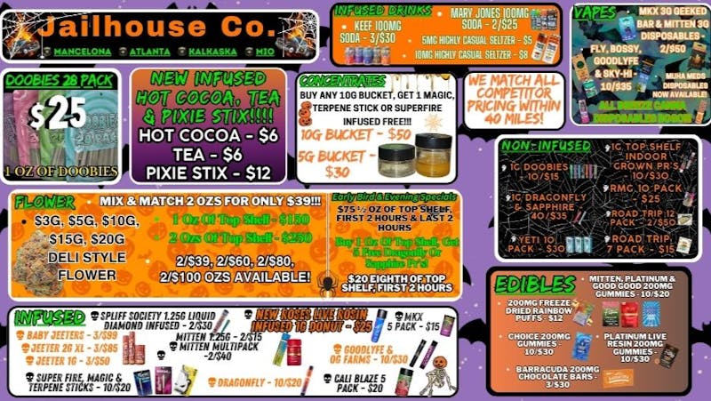 Jailhouse Cannabis Co Savings Start @ Jailhouse