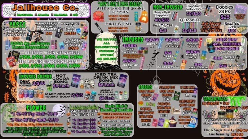 Jailhouse Cannabis Co 👻 Don't Ghost Us, Shop Today & Save💲