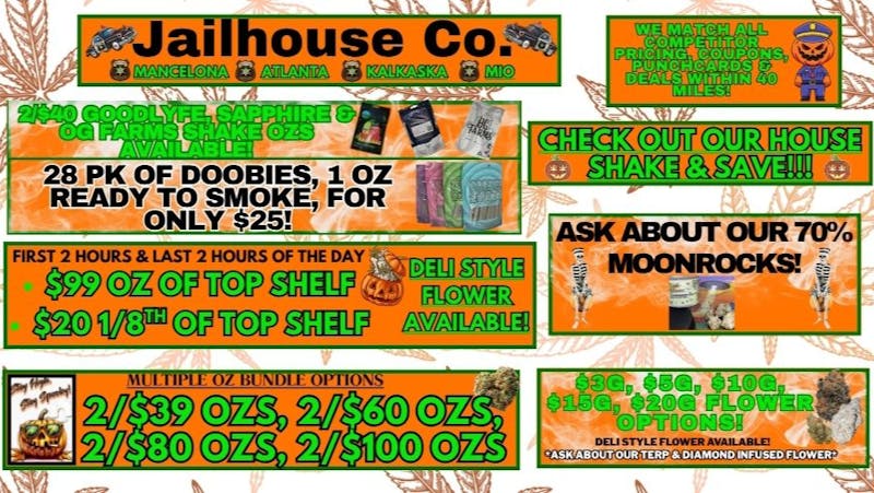 Jailhouse Cannabis - Mancelona 🎃 Jailhouse Co. 🎃
