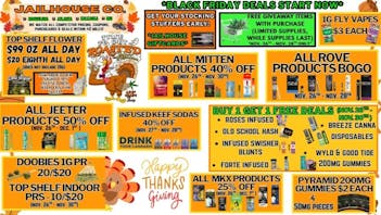 Jailhouse Cannabis - Mancelona 🤑Eat Up Our Black Friday Deals🦃