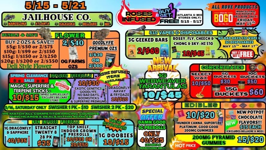 Jailhouse Cannabis - Mancelona Shop & Save @ Jailhouse