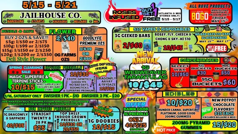 Jailhouse Cannabis - Mancelona Shop & Save @ Jailhouse