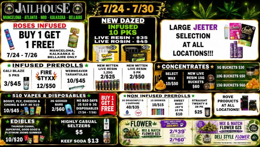 Jailhouse Cannabis - Mancelona Shop & Save @ Jailhouse
