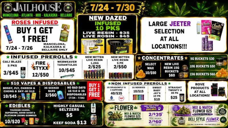 Jailhouse Cannabis - Mancelona Shop & Save @ Jailhouse