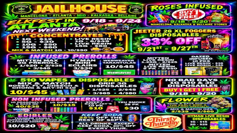 Jailhouse Cannabis - Mancelona Happy Friday From Jailhouse
